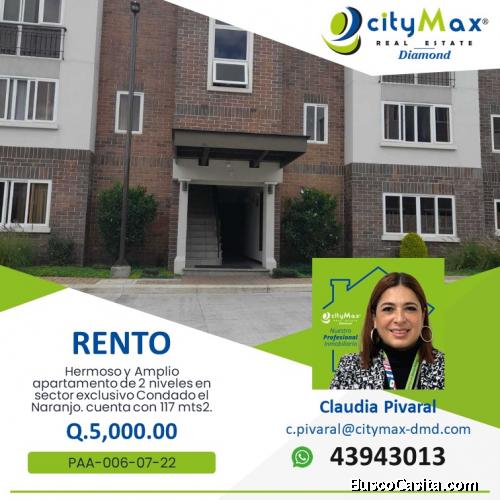 RENTO Apartamento amplio en condado el naranjo