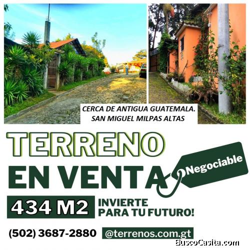 Terreno cerca de Antigua, con vista a la carretera 