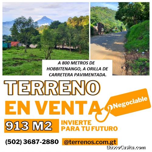 Terreno cerca de Hobbitenango, semi plano