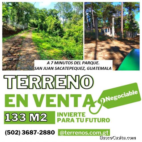 Terreno en San Juan Sacatepéquez, semi inclinado