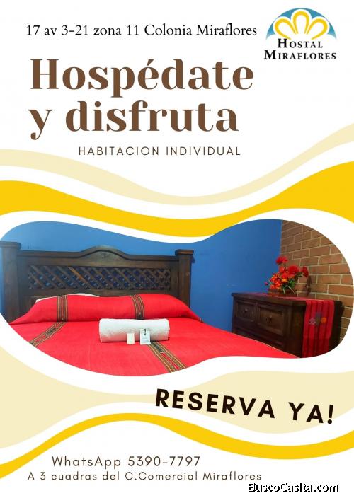 Cambia de ambiente y hospédate en Hostal Miraflores