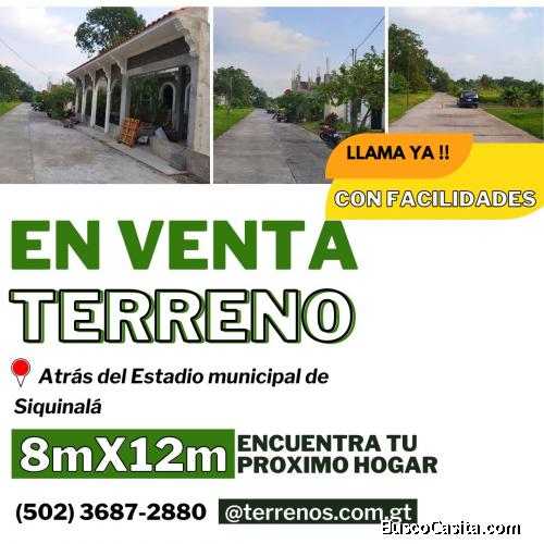 Vendo precioso terreno en Siquinalá