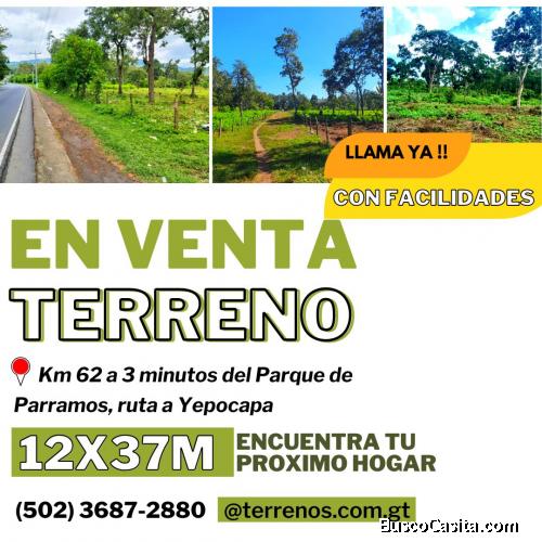 Vendo precioso terreno en Parramos