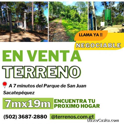 Vendo precioso terreno en San Juan Sacatepéquez