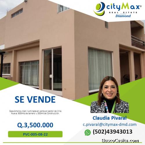 SE VENDE CASA AMPLIA EN VALLES DE MARIA VILLA NUEVA.