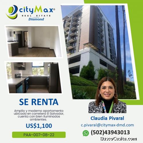 SE RENTA APARTAMENTO PARA ESTRENAR KM 16.5 CAES.