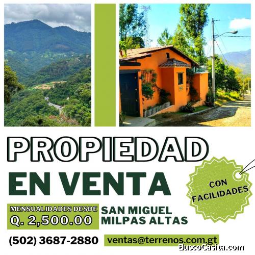 Propiedad en venta cerca de Antigua Guatemala