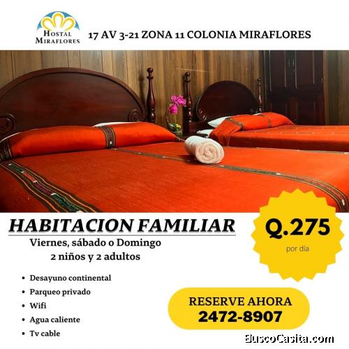 Excelente servicio de hospedaje en zona 11 Ciudad de Guatemala