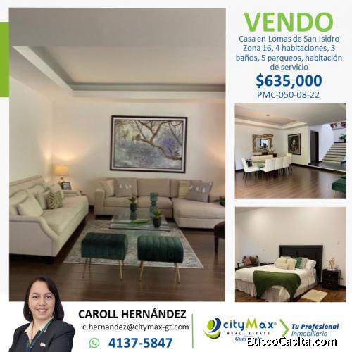 Casa en Venta Lomas de San Isidro zona 16