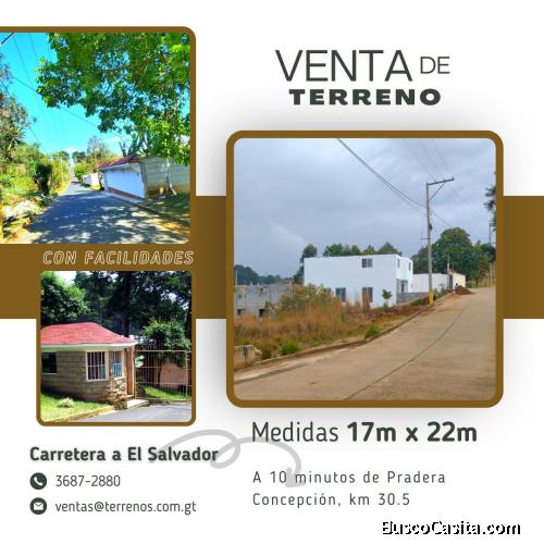 Terreno en venta en Carretera a El Salvador, negociable!!