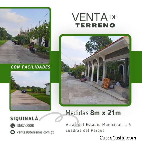 Terreno en venta en Siquinala, negociable!!