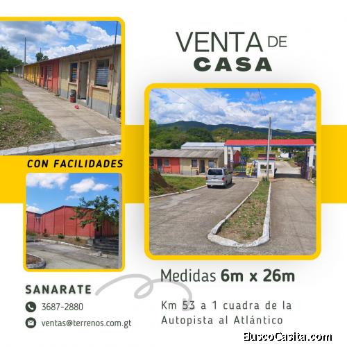 Casas en venta en Sanarate, negociables!!