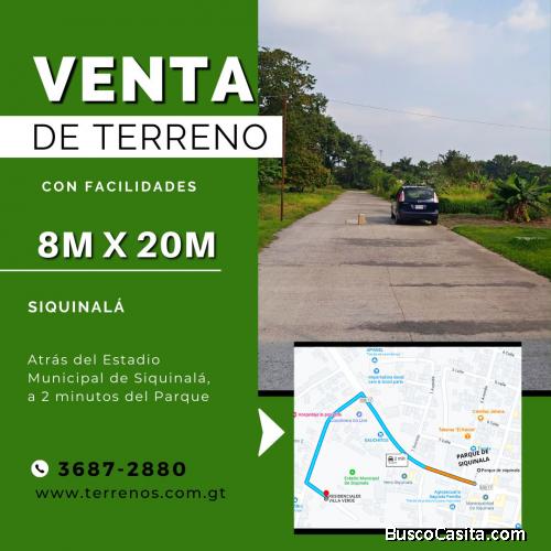 Terreno en venta en Siquinalá