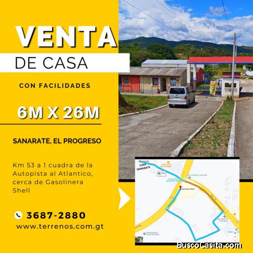 Casa en venta en Sanarate