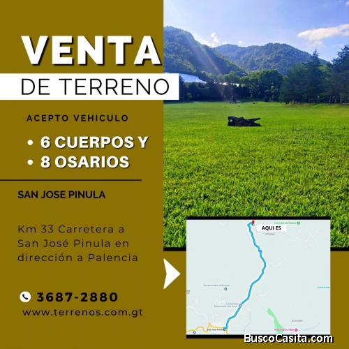 Terreno en Cementerio en San Jose Pinula