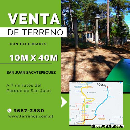 Terreno en venta en San Juan Sacatepéquez