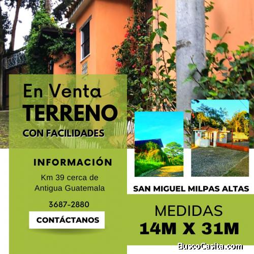 Lote en venta en San Miguel Milpas Altas