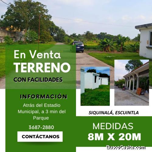 Lote en venta en Siquinalá