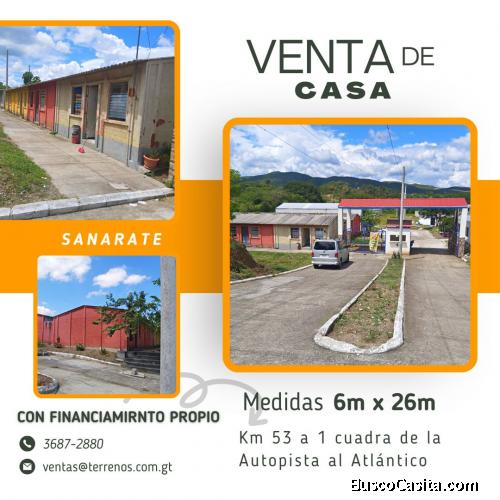 Venta de casas en Sanarate con financiamiento propio