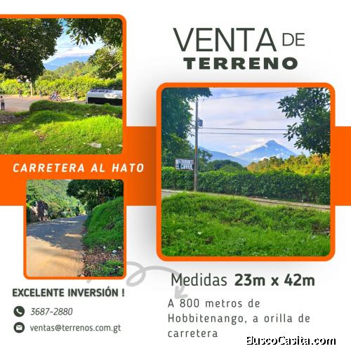 Venta de terreno en Carretera al Hato, excelente ubicación