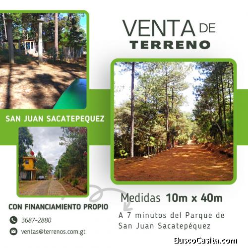 Venta de terrenos en San Juan con financiamiento propio
