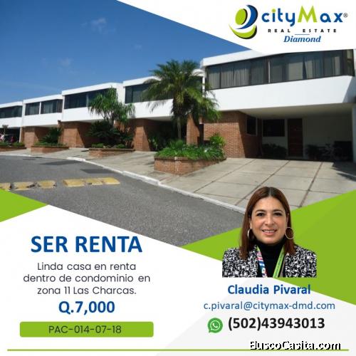 SE RENTA CASA EN ZONA 11