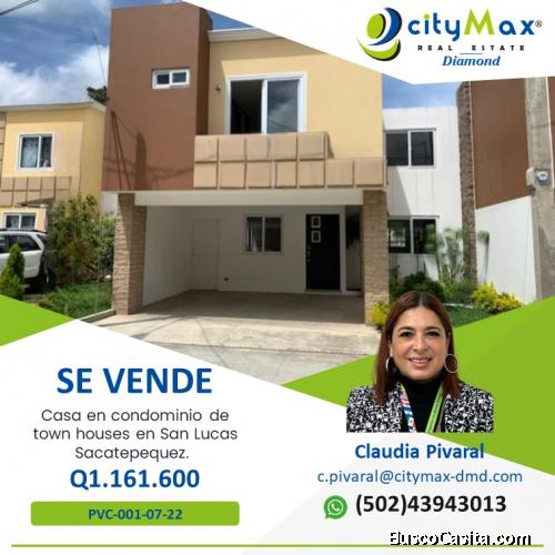 SE VENDE CASA EN SAN LUCAS SACATEPEQUEZ