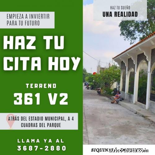 Llama ya y reserva tu terreno en Siquinala