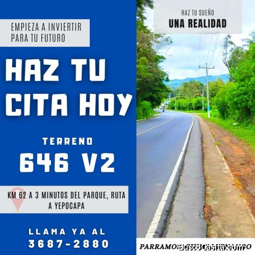 Llama ya y reserva tu terreno en Parramos