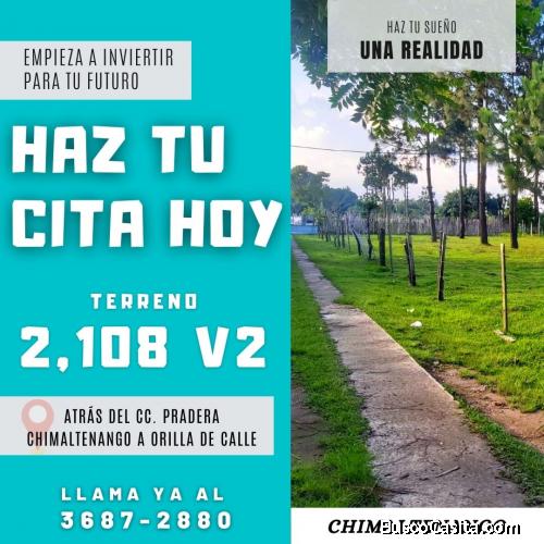Llama ya y reserva tu terreno grande en Chimaltenango
