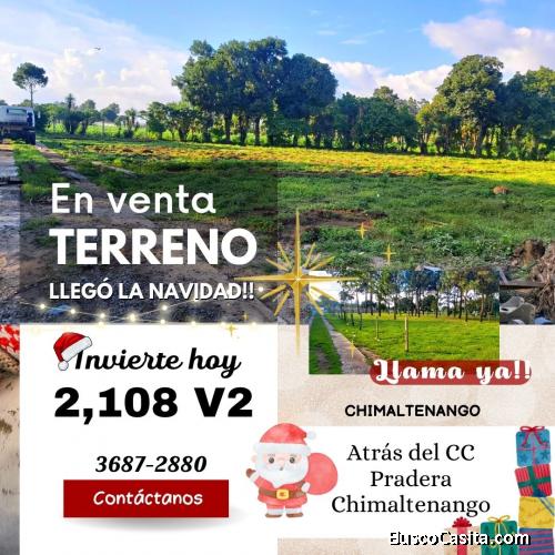 Llega navidad y ya tienes un terreno a tu nombre en Chimaltenango!?