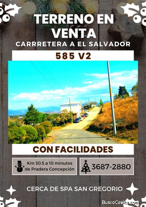 Ya enganchaste tu terreno en Carretera a El Salvador?