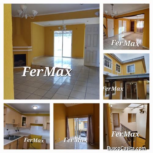 ALQUILO casa en San José Pinula.  De 4 Dormitorios y Estudio 