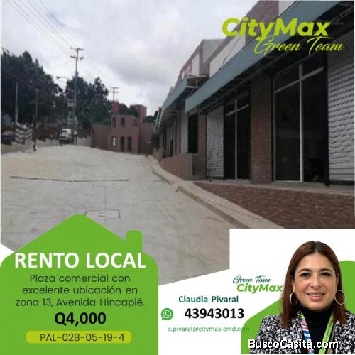 RENTO LOCAL COMERCIAL EN AVE.HINCAPIE EN Z.13