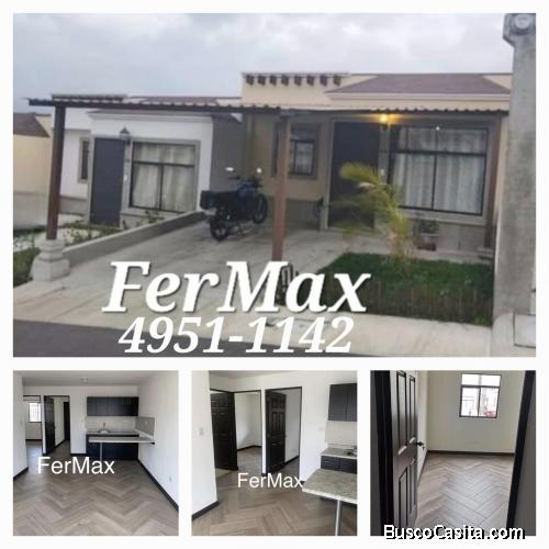 VENDO casa en San José Pinula,  de 1 nivel.  Doble garita de seguridad 