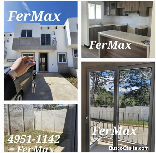 Se ALQUILA CASA NUEVA en San José Pinula.   3 dormitorios y Estudio 