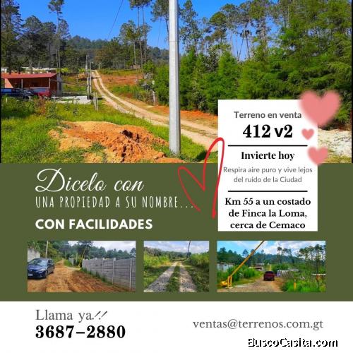 Regale amor, regale un terreno en Chimaltenango