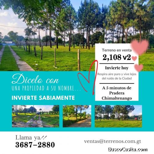 Regale amor, regale una propiedad en Chimaltenango