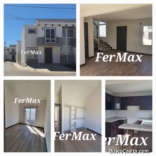 ALQUILER de casa NUEVA en San José Pinula.  Q3,000.00 inc. Mantenimiento 