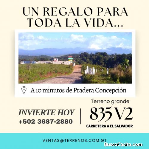 Obtén tu terreno en Carretera a El Salvador hoy, hoy!! 