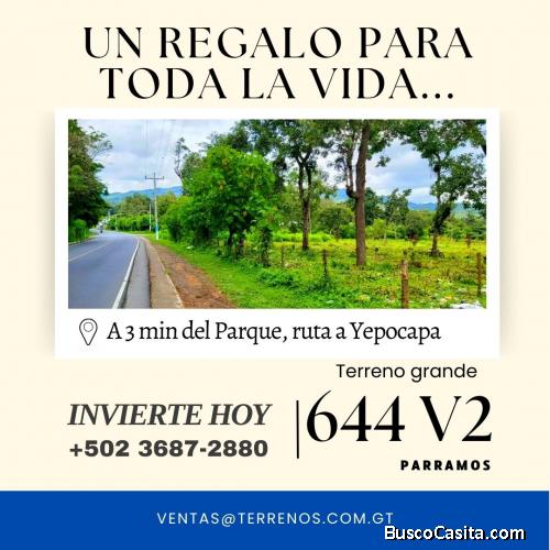 Obtén tu terreno en Parramos, hoy, hoy!