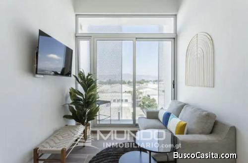 APARTAMENTO AMOBLADO EN RENTA ZONA 13MUNDO INMOBILIARIO