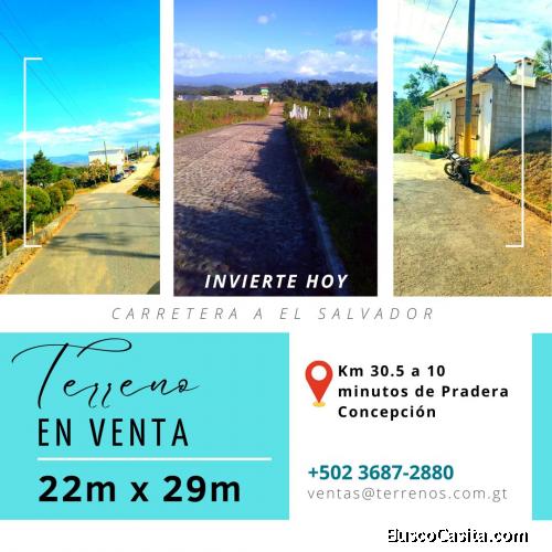 Llama ya e invierte tu dinero hoy en Carretera a El Salvador