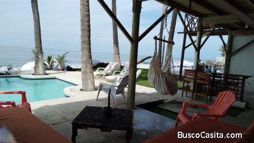 Casa de playa frente al mar