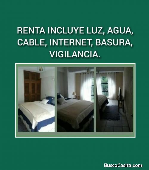 Alquiler apartamento amueblado en ciudad Guatemala