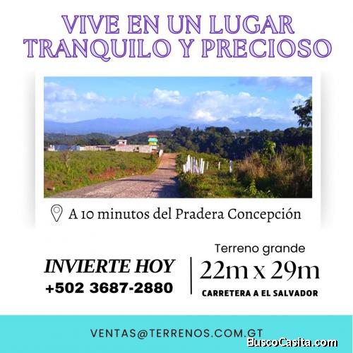 Terreno en Carretera a El Salvador al alcance de tus manos