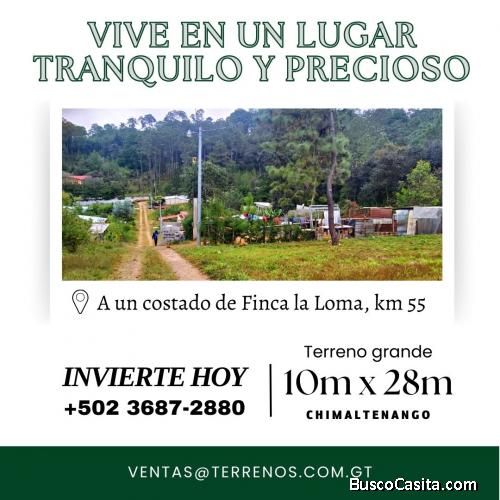 Terreno en Chimaltenango al alcance de tus manos