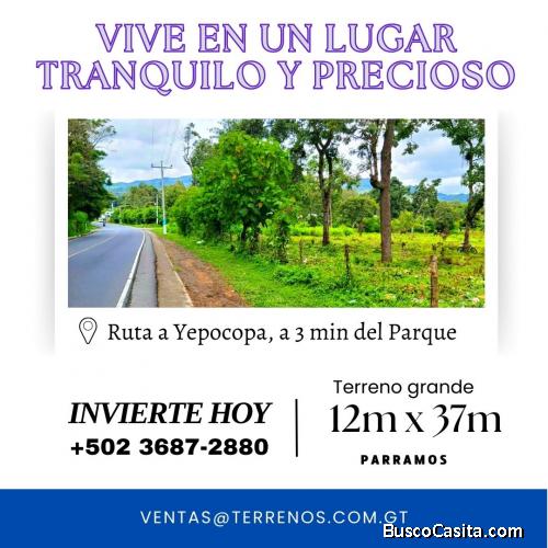 Terreno en Parramos al alcance de tus manos