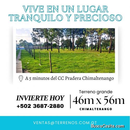 Terreno grande en Chimaltenango al alcance de tus manos
