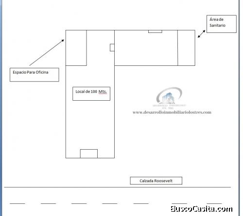 EN RENTA LOCAL  SOBRE LA ROOSEVELT SECTOR INTERBANCO.  ZONA 3 DE MIXCO.